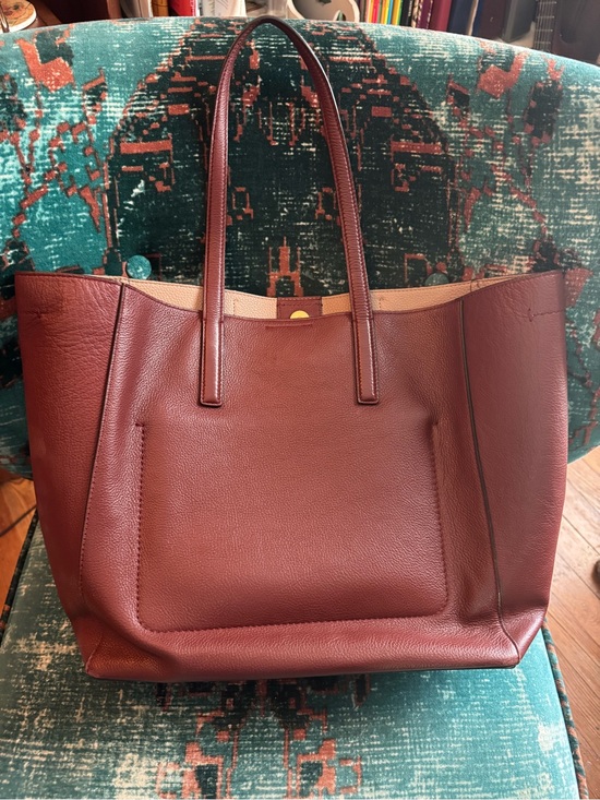 Cole Haan Handbags - Women's Leather Tote Bag in Burgundy